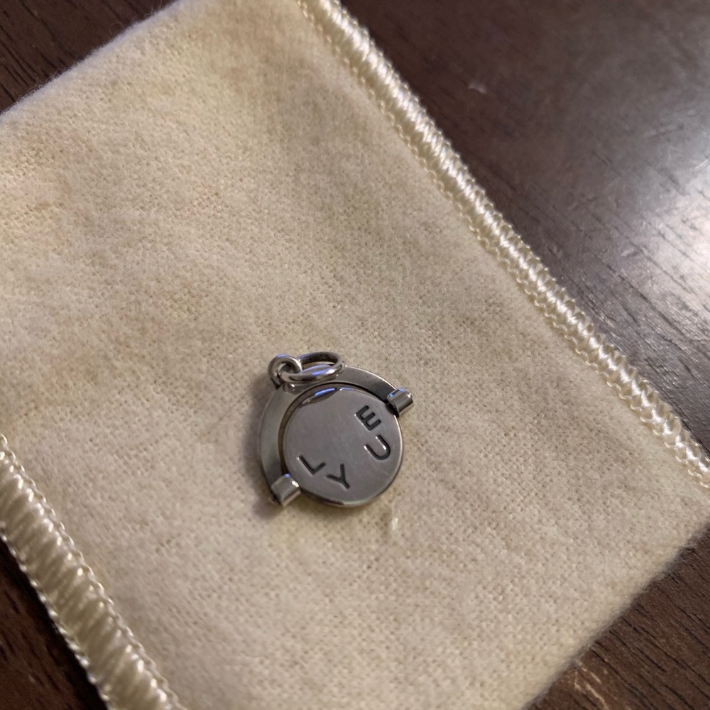 RETIRED James Avery I love you spinner charm